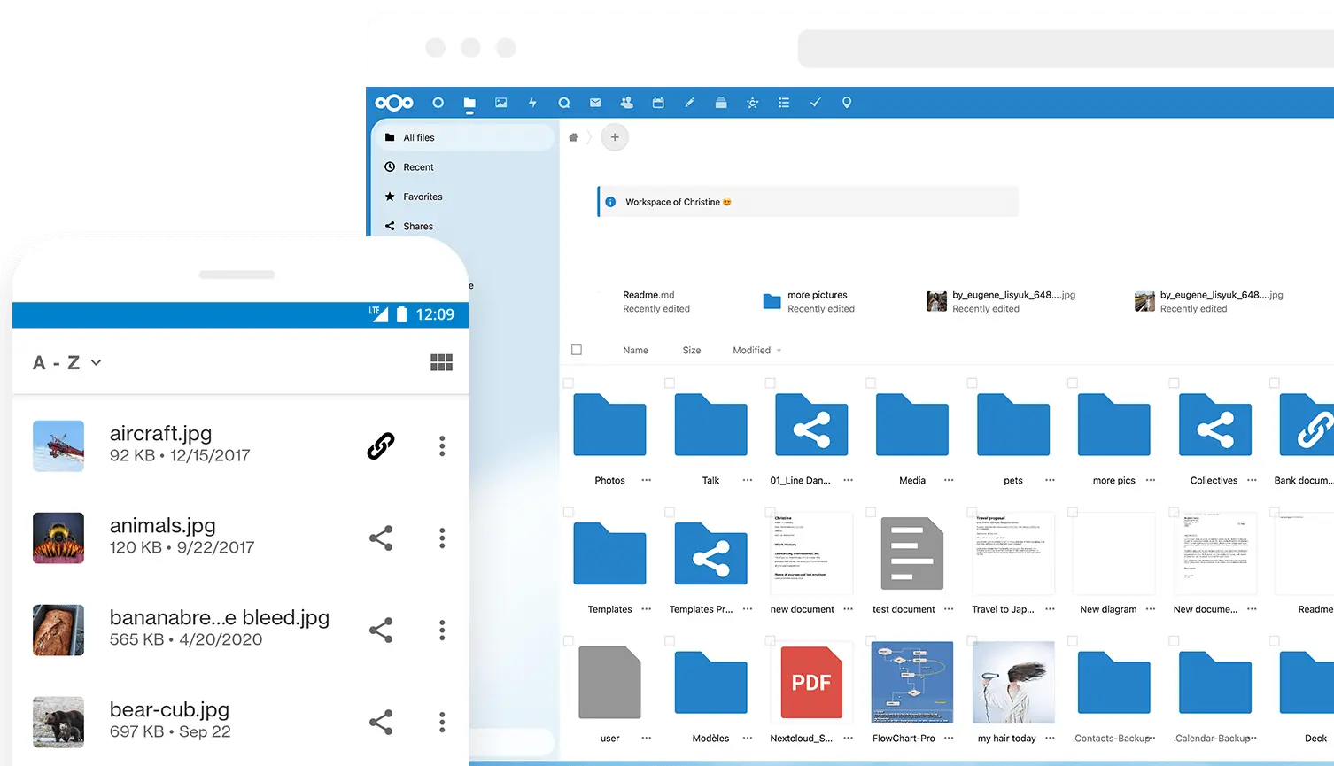 Nextcloud acesso rápido